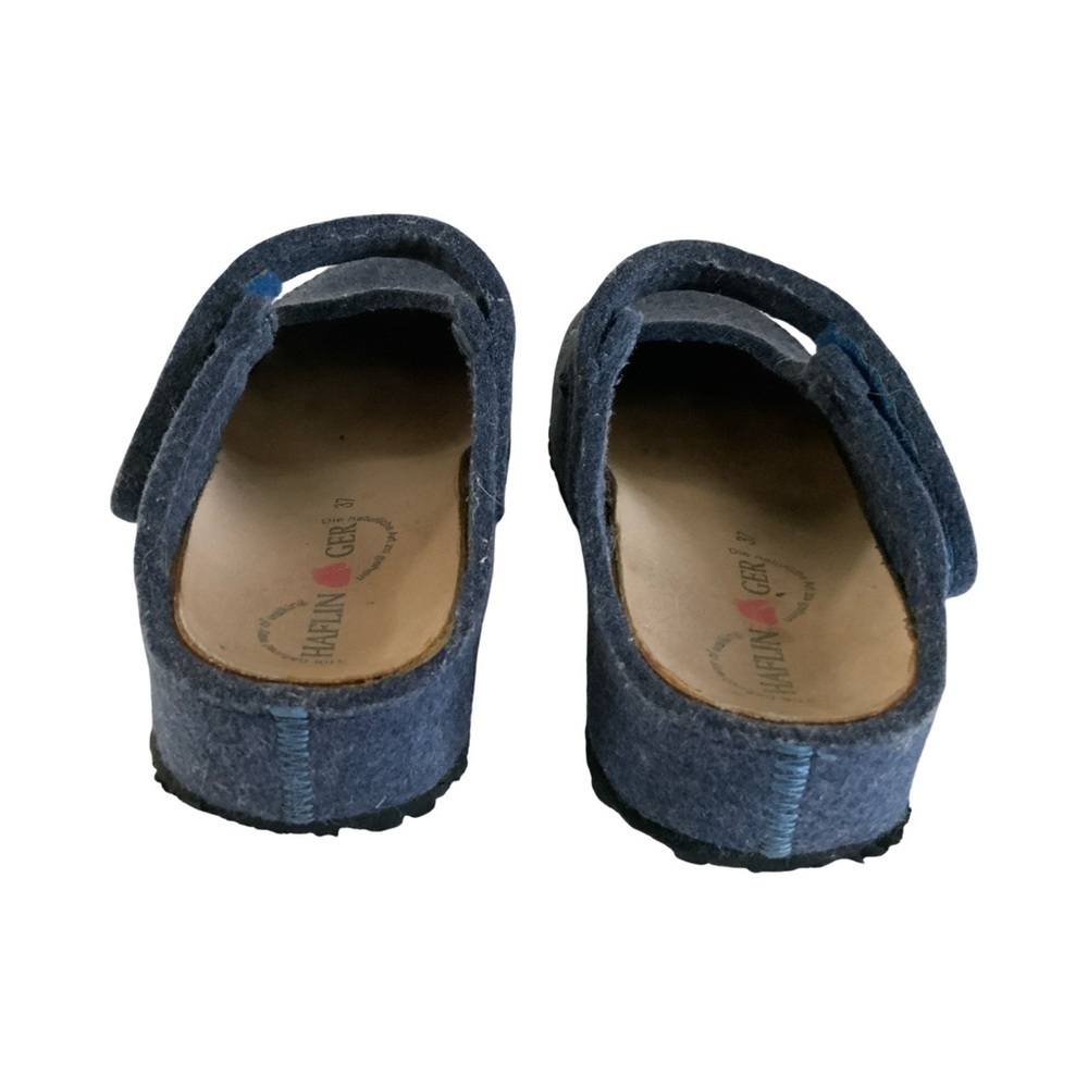 Haflinger Boiled Wool Mary Jane Clog Size 6 - Picture 6 of 7